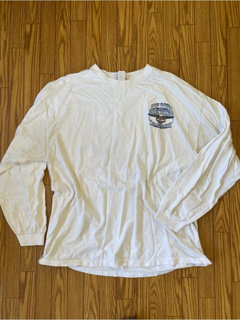 Vintage Harley Davidson San Diego surf beach crewneck long sleeve tee size 2XL